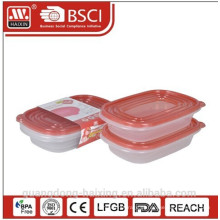 Novo! Recipiente de alimento plástico microondas (2pcs) 0,95 L